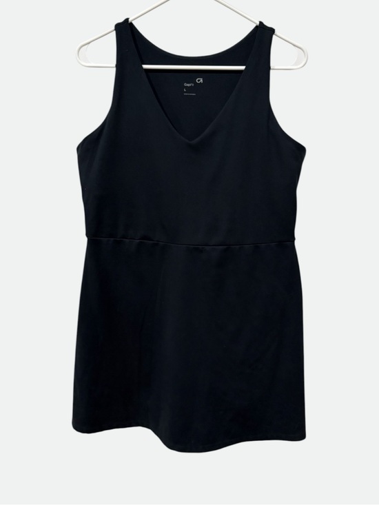 GAP Dresses & Skirts - GapFit Black Sleeveless V-Neck Active Dress with Shorts Size L